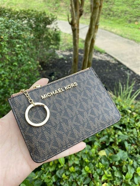 keychain wallet michael kors|michael kors coin purse wallet.